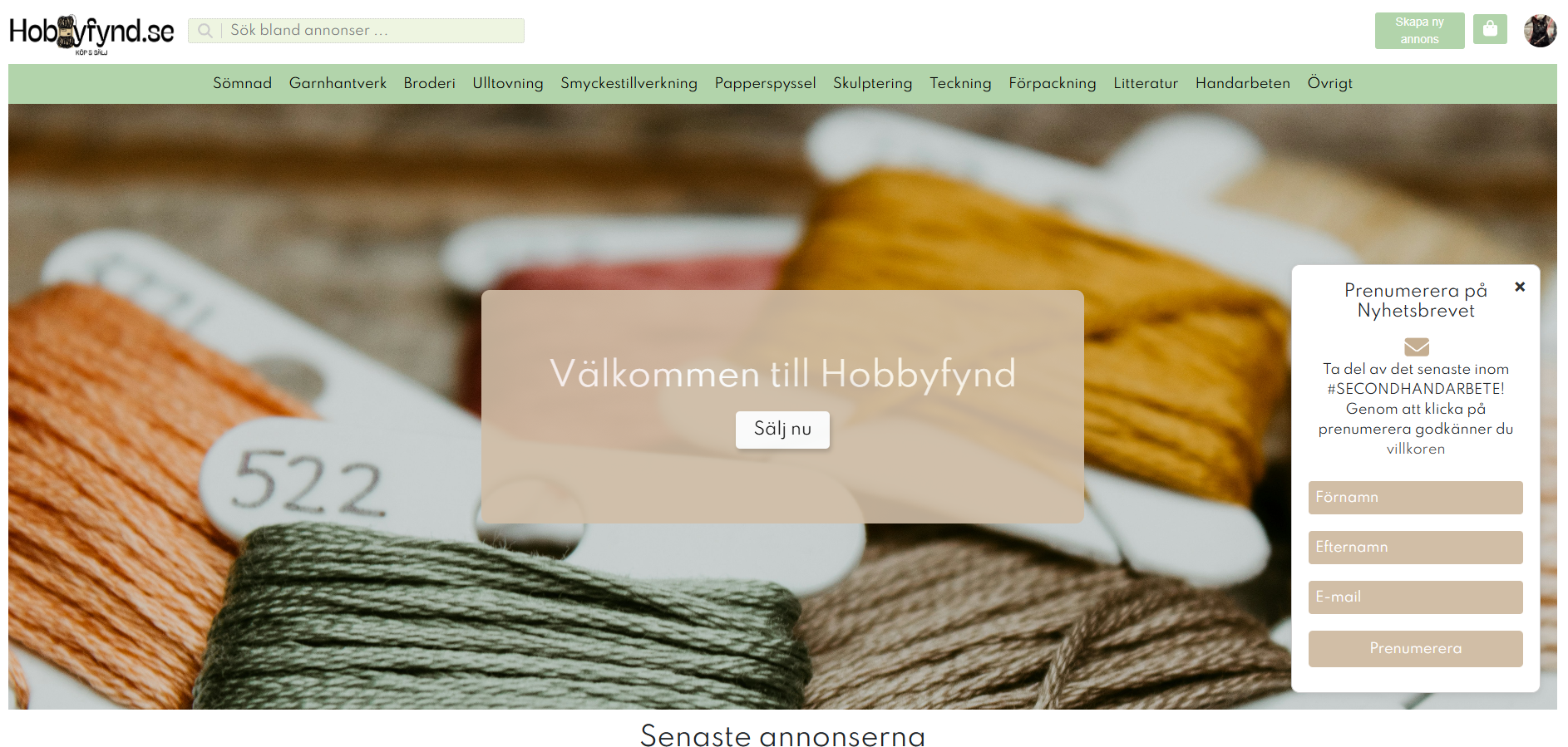 Hobbyfynd screenshot 1