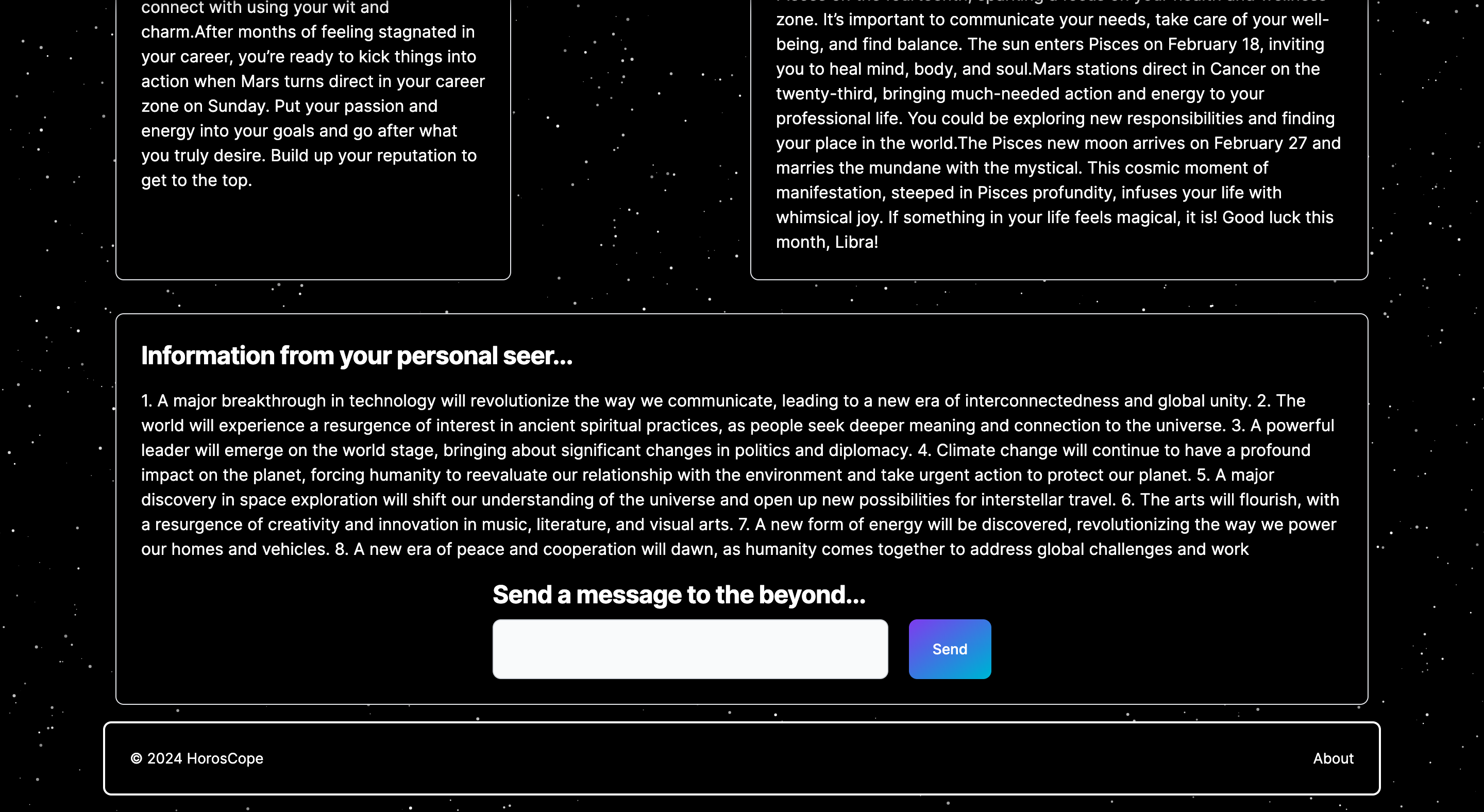 HorosCope Screenshot 2